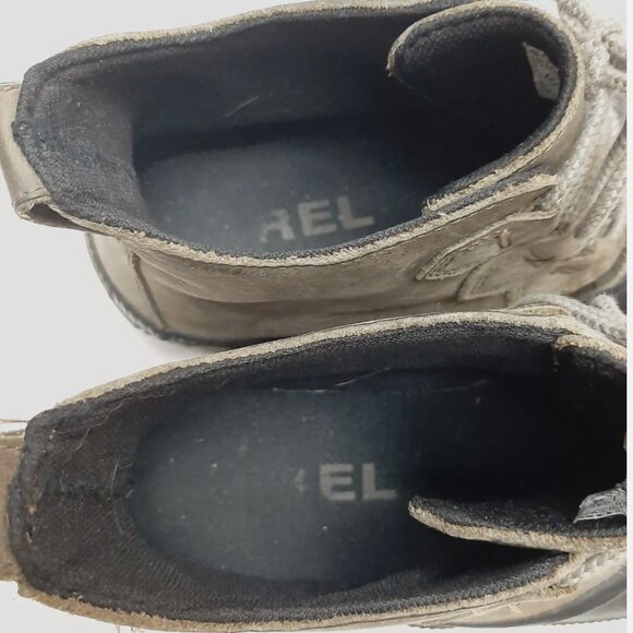SOREL Out 'N About Waterproof Duck Rain Ankle Boot Bootie Leather Taupe Sz 9 - Picture 14 of 16